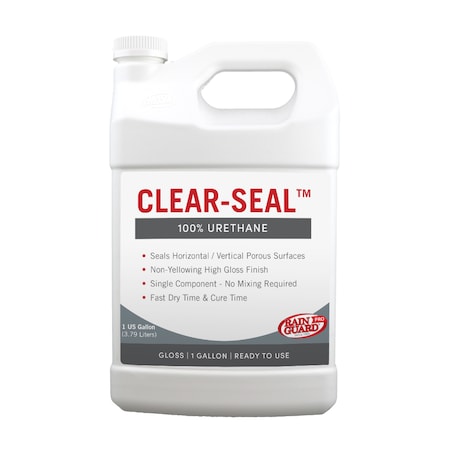 Rainguard Brands 1 Gal. Clear-Seal 100% Urethane, High Gloss, Clear CU-0302